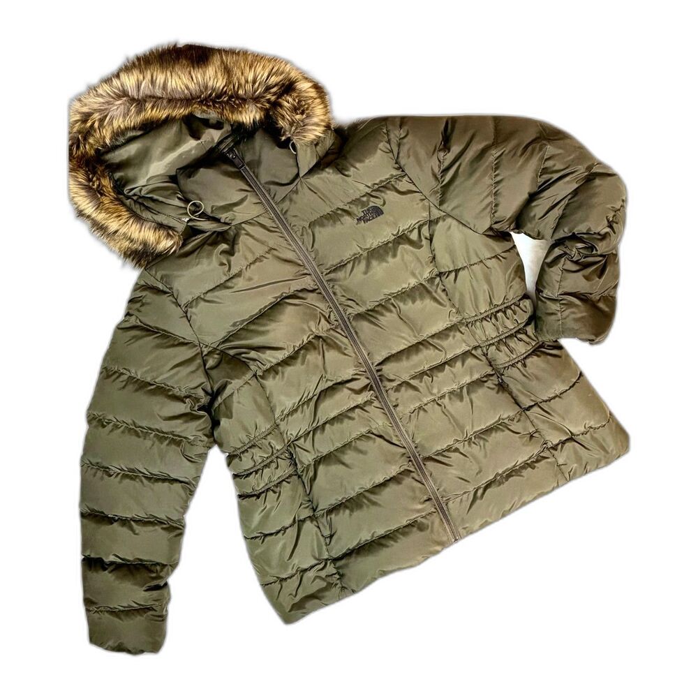 The North Face Women's Gotham Jacket II Down Puffer - Olive Green Sz XXXL